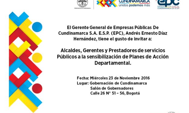 Ciento doce municipios cundinamarqueses se vinculan al Programa de Agua Para La Prosperidad – Plan Departamental De Agua