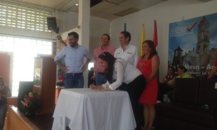 Como un hecho histórico se firmó el día de hoy el Convenio La Mesa – Anapoima