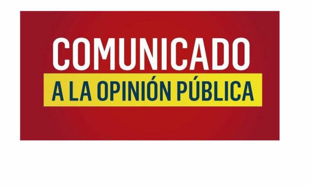 Comunicado a la Opinión Pública