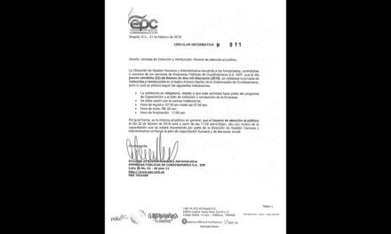 HORARIO DE ATENCION 22 DE FEBRERO DE 2018