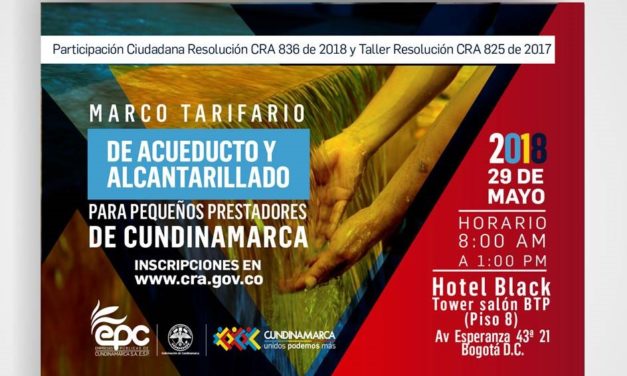 Asiste a la Jornada de Participación Ciudadana de la Resolución CRA 836 de 2018.
