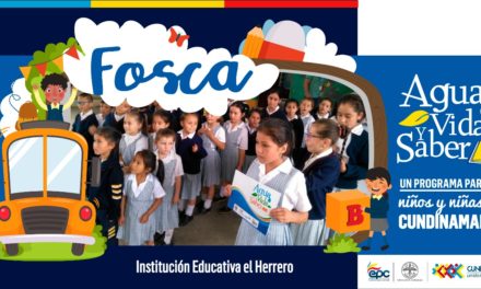 Agua Vida y Saber un programa para los niños y niñas de Cundinamarca.