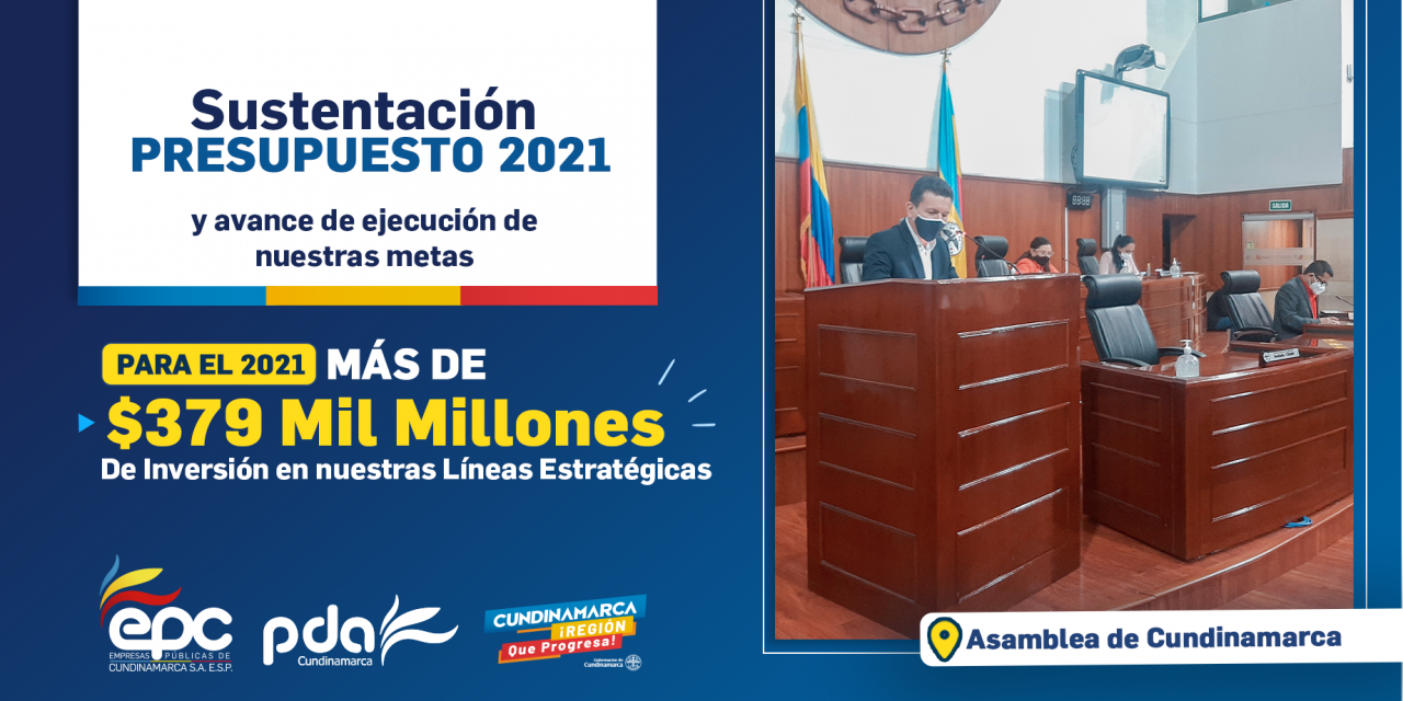Sustentación presupuesto 2021 ante la Asamblea Departamental