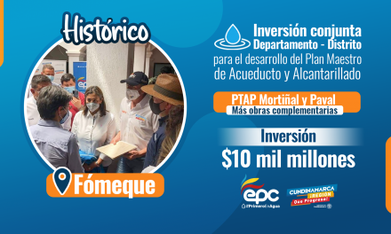 Cundinamarca y Bogotá unidos para desarrollar obras de Plan Maestro de Acueducto y Alcantarillado en Fómeque