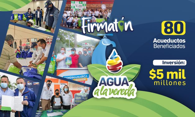 Agua a la vereda hizo realidad el sueño de 80 acueductos veredales de Cundinamarca