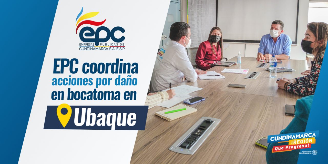 EPC coordina acciones por daño en bocatoma en Ubaque