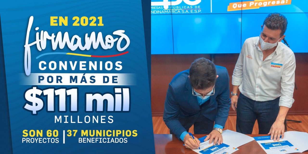 Convenios por más de $110mil millones para agua y saneamiento en Cundinamarca