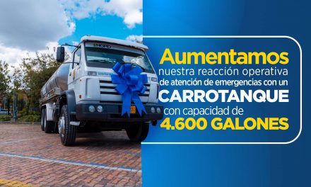 Aumentamos nuestra reacción operativa de atención de emergencias con un carrotanque con capacidad de 4.600 galones