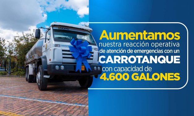 Aumentamos nuestra reacción operativa de atención de emergencias con un carrotanque con capacidad de 4.600 galones