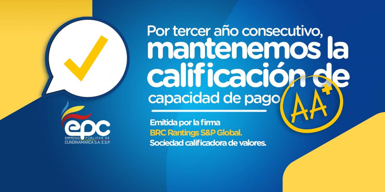 EPC ratificada con calificación AA+ por Rantings S&P Global