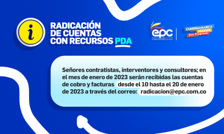 Radicación Cuentas PDA.