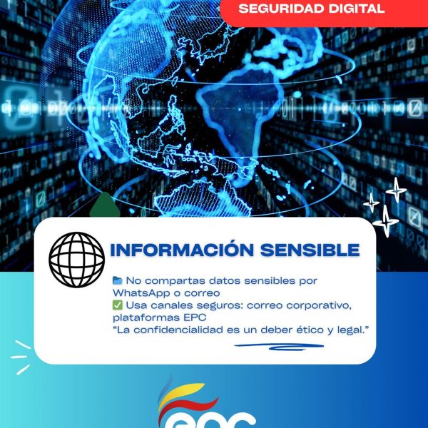 6. No compartas información sensible por canales inseguros