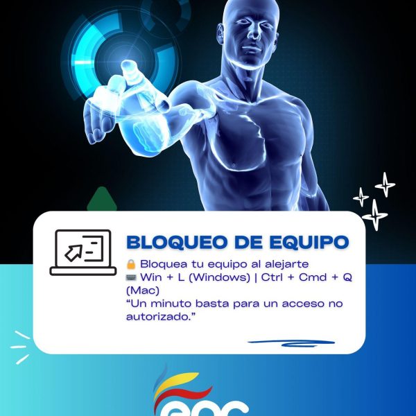 7. Bloquea tu equipo al alejarte